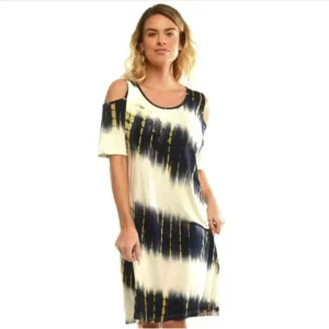 Product Image and Link for Cold Shoulder Tie Dye Dress
