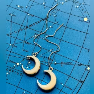 Product Image and Link for Estrella & Luna *Serena* Sterling Silver .925 Moon Earrings