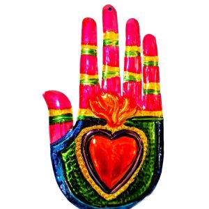 Product Image and Link for Heart in Hand Tin Ornament