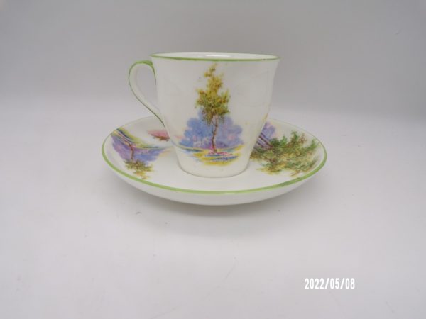 Product Image and Link for Vintage AYNSLEY Demitasse Tea Cup & Saucer Set