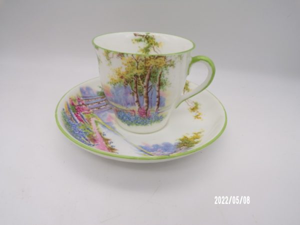 Product Image and Link for Lovely Aynsley England Bone China Demitasse Teacup & Saucer Set