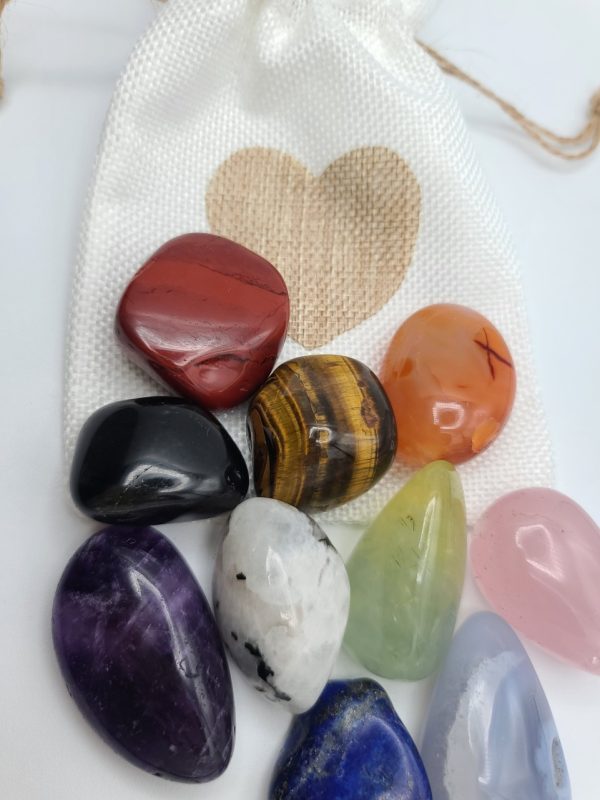 Product Image and Link for Chakra Tumbled Stones (size large)