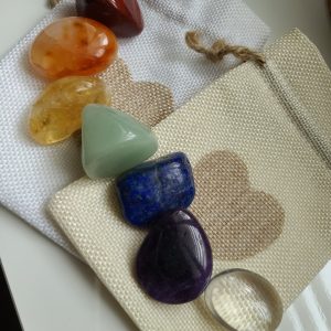 Product Image and Link for Chakra Tumbled Stones (size large)