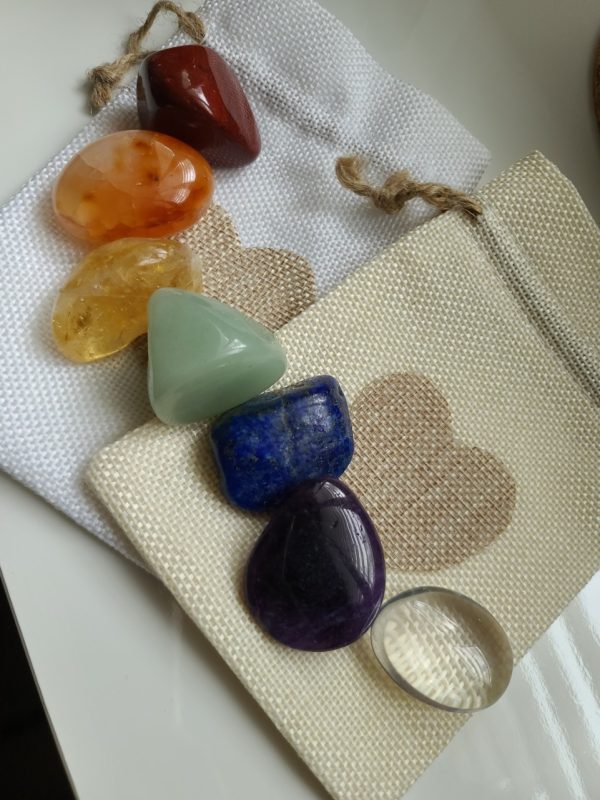 Product Image and Link for Chakra Tumbled Stones (size large)