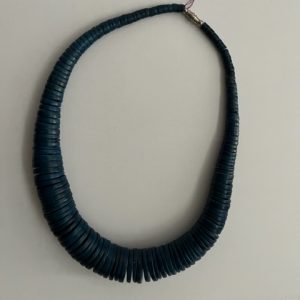 Product Image and Link for Women’s Blue Wood Bead Necklace – Item 2025