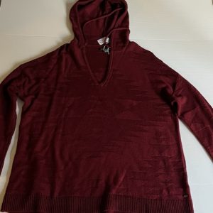 Product Image and Link for Women’s American Eagle Outfitters Cotton Pullover V-Neck Hooded Sweater (Size M) – Item 3110