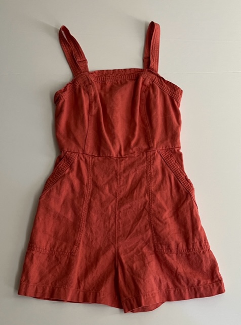 Product Image and Link for Women’s Old Navy Sleeveless Poppy Waist-Defined Utility Romper (Size S) – Item 3106