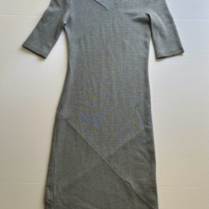 Product Image and Link for Women’s H&M Grey Short Sleeve Rib-Knit Dress