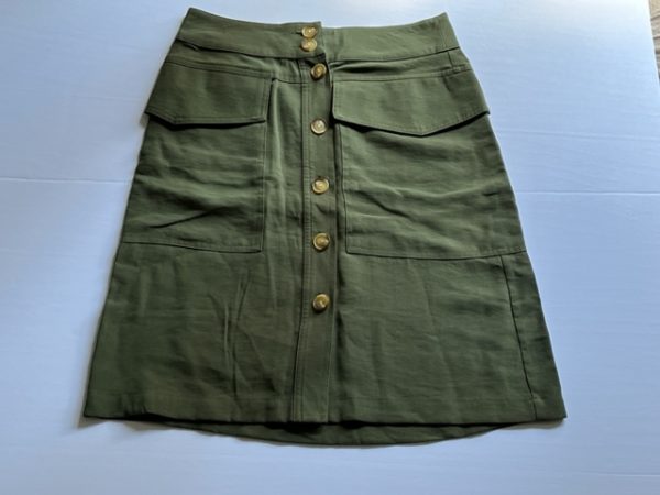Product Image and Link for Women’s A New Day Olive Green Button-Down High-Waisted Pencil Skirt (Size 2) – Item 3102