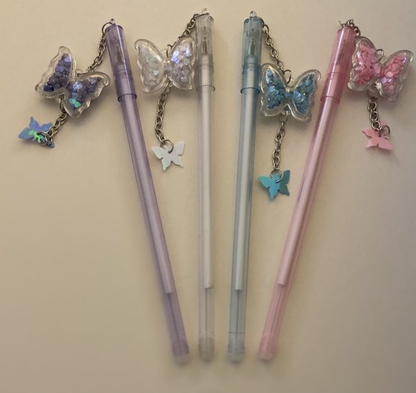 Product Image and Link for Assorted Colored Inkpens with Butterfly Pendant on the Top