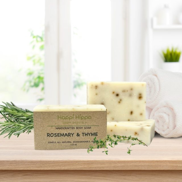 Natural Soap Rosemary Thyme California Shop Small