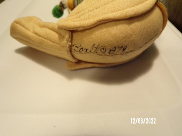 Product Image and Link for VINTAGE Gladys Boalt Beige BIRD Handmade Fabric Holiday Ornament Signed 1979