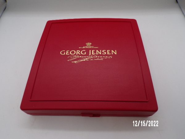 Product Image and Link for Georg Jensen Gold Plated Christmas Swarovski Crystals Ornament Boxed 1999