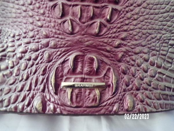 Product Image and Link for Brahmin Melbourne Croc Embossed Leather Cross Body Purse with Wallet HTF