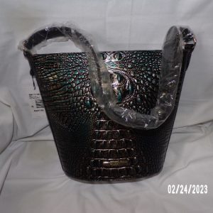 Product Image and Link for Brahmin Quinn Agate Melbourne Leather Bucket Hand Bag Purse HTF NWT