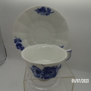 Product Image and Link for Vintage Royal Copenhagen Blue Flower Braided Teacup & Saucer Scandinavian Design