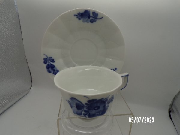 Product Image and Link for Vintage Royal Copenhagen Blue Flower Braided Teacup & Saucer Scandinavian Design