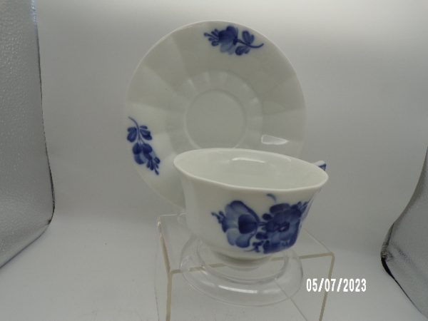 Product Image and Link for Vintage Royal Copenhagen Blue Flower Braided Teacup & Saucer Scandinavian Design