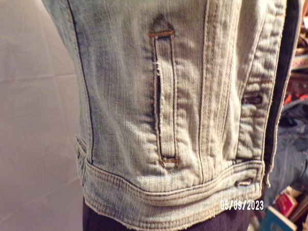 Product Image and Link for Anthropologie PILCRO and the Letterpress Distressed Denim Jean Vest Size XS NWT