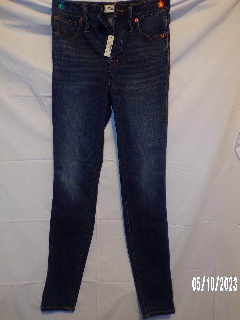 Product Image and Link for Madewell Jeans Women Tall 10″ High-Rise Skinny Blue Denim 26T NWT $99