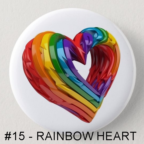 Product Image and Link for Rainbow PRIDE Buttons
