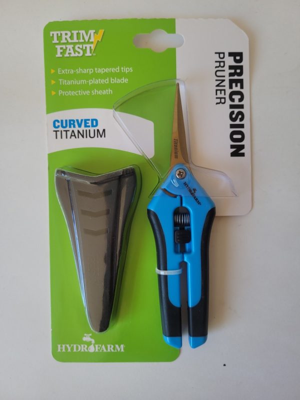 Product Image and Link for Trim Fast Precision Curved Titanium Blade Pruner with sheath