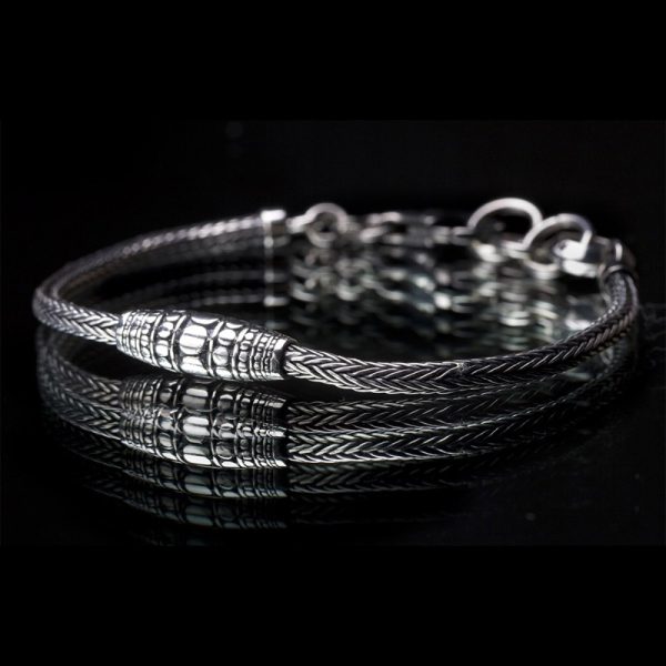 Product Image and Link for Geo 002 – Hand Made – Sterling Silver Bracelet