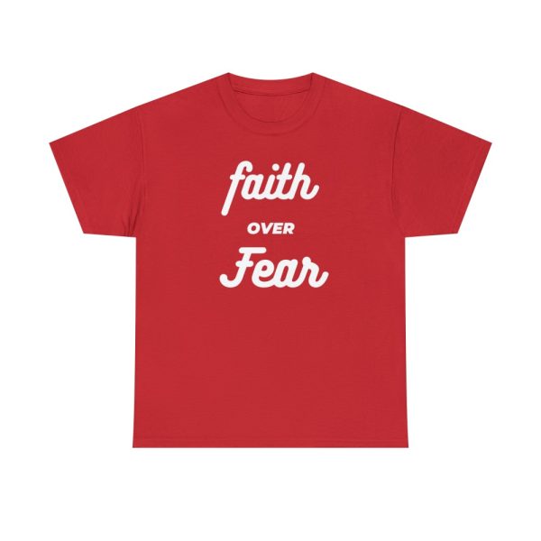 Product Image and Link for T-Shirt Heavy Cotton Unsex “Faith over Fear”