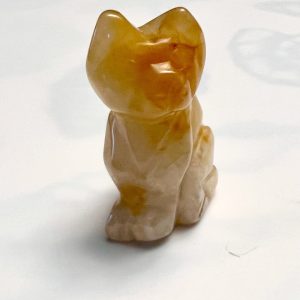 Product Image and Link for Natural Yellow Jade Cats
