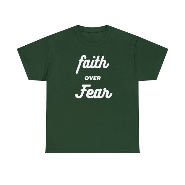 Product Image and Link for T-Shirt Heavy Cotton Unsex “Faith over Fear”