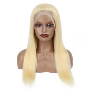 Product Image and Link for Blonde (613) Straight Lace Front Human Hair Wig| By Vanda Salon Hair Loss Solutions