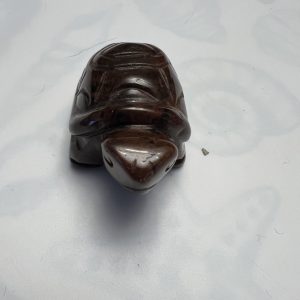 Product Image and Link for Mahogany Obsidian Carved Turtle