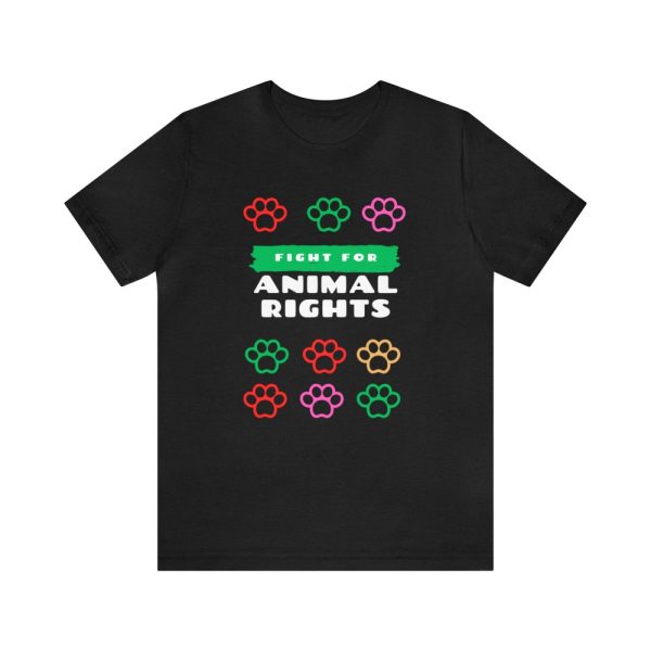 Product Image and Link for Unisex T-shirt with Animal Rights Graphic