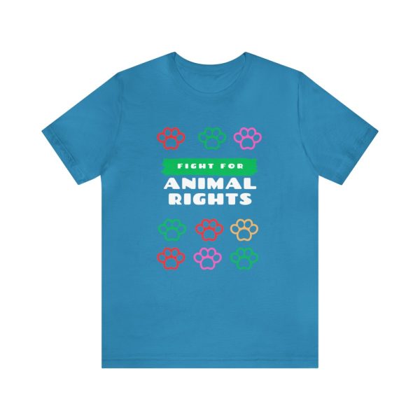 Product Image and Link for Unisex T-shirt with Animal Rights Graphic