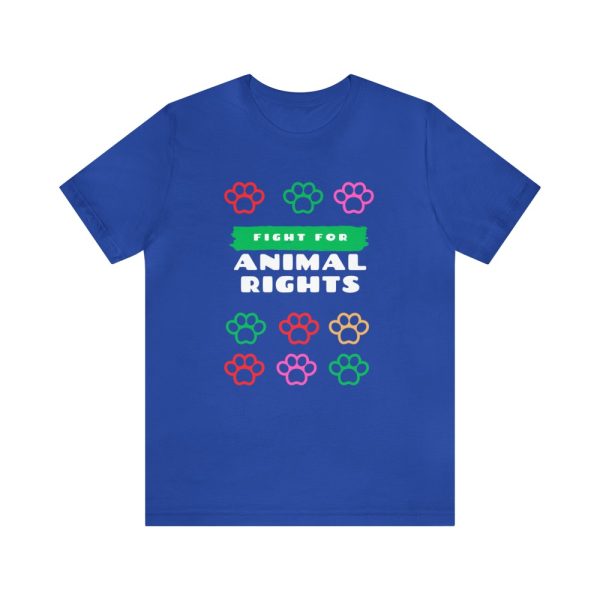 Product Image and Link for Unisex T-shirt with Animal Rights Graphic