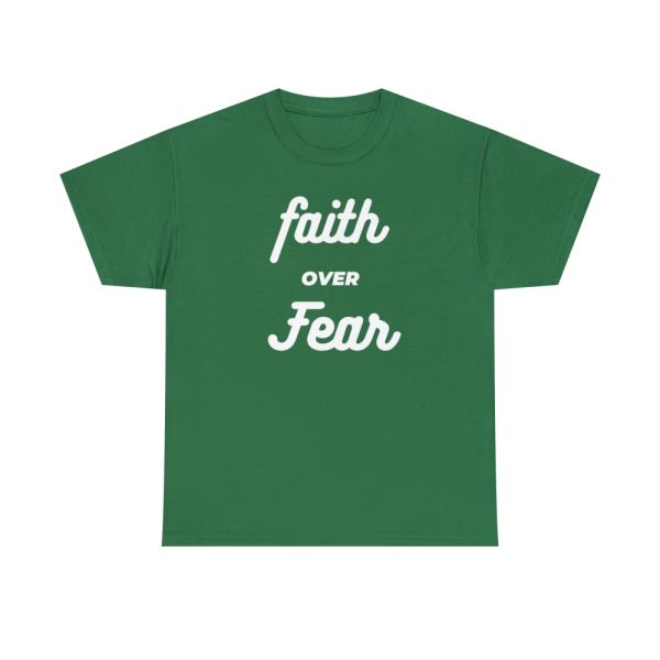 Product Image and Link for T-Shirt Heavy Cotton Unsex “Faith over Fear”