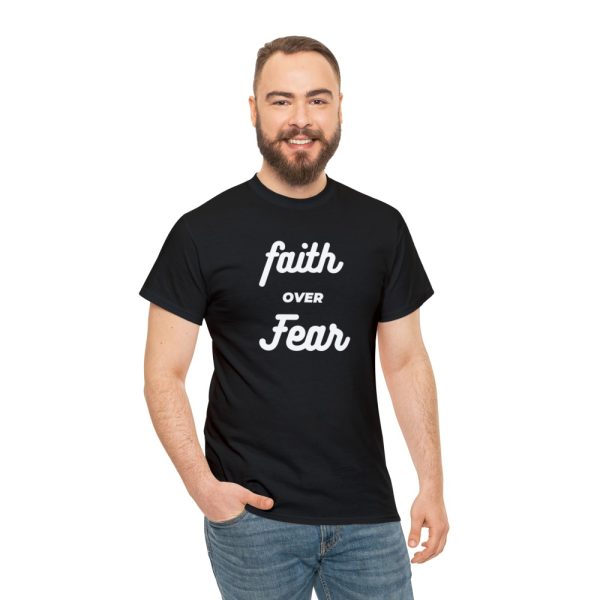 Product Image and Link for T-Shirt Heavy Cotton Unsex “Faith over Fear”