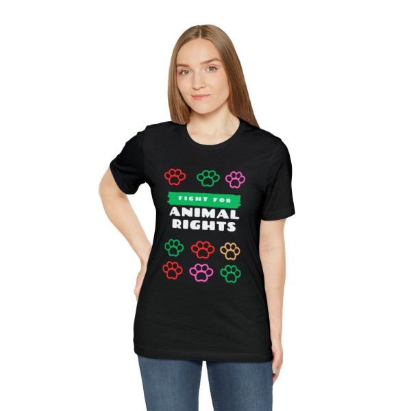 Product Image and Link for Unisex T-shirt with Animal Rights Graphic