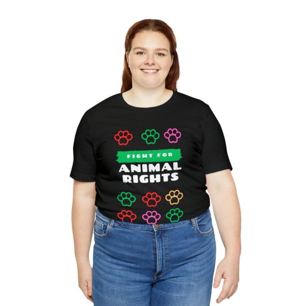 Product Image and Link for Unisex T-shirt with Animal Rights Graphic