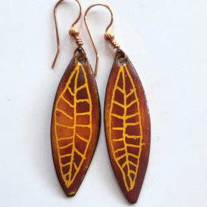 Product Image and Link for Autumn Tone Shuteye Earrings