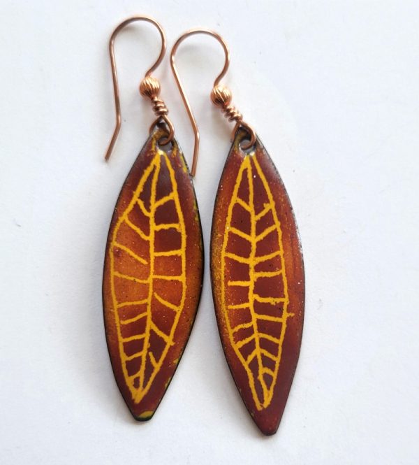 Product Image and Link for Autumn Tone Shuteye Earrings