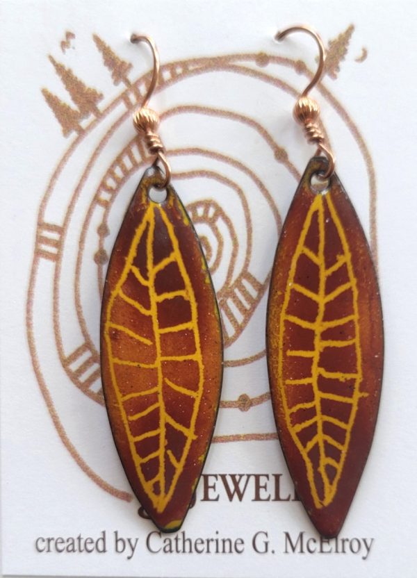 Product Image and Link for Autumn Tone Shuteye Earrings