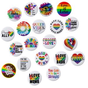 Product Image and Link for Rainbow PRIDE Buttons