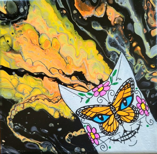 Product Image and Link for Gato De Los Muertos Painting