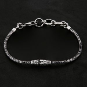 Product Image and Link for Geo 002 – Hand Made – Sterling Silver Bracelet