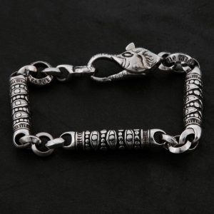 Product Image and Link for Geo 004 – Hand Made – Sterling Silver Bracelet