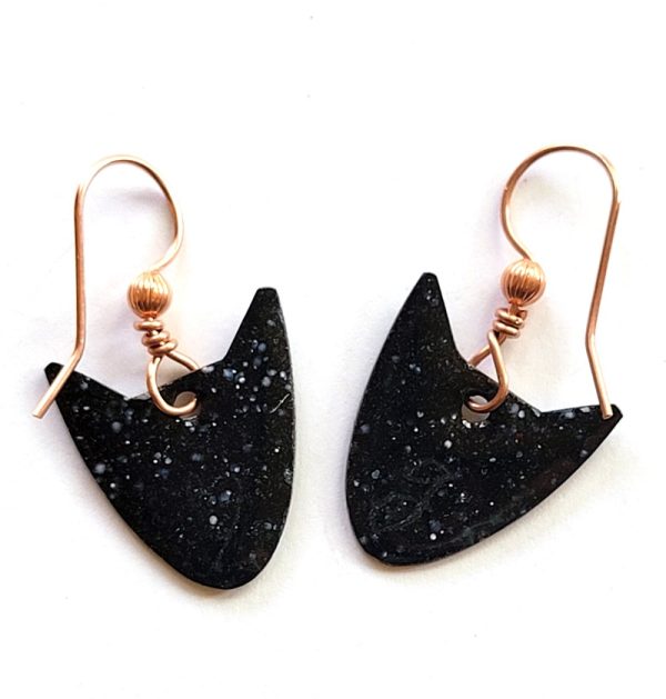 Product Image and Link for Gray Kitty Earrings