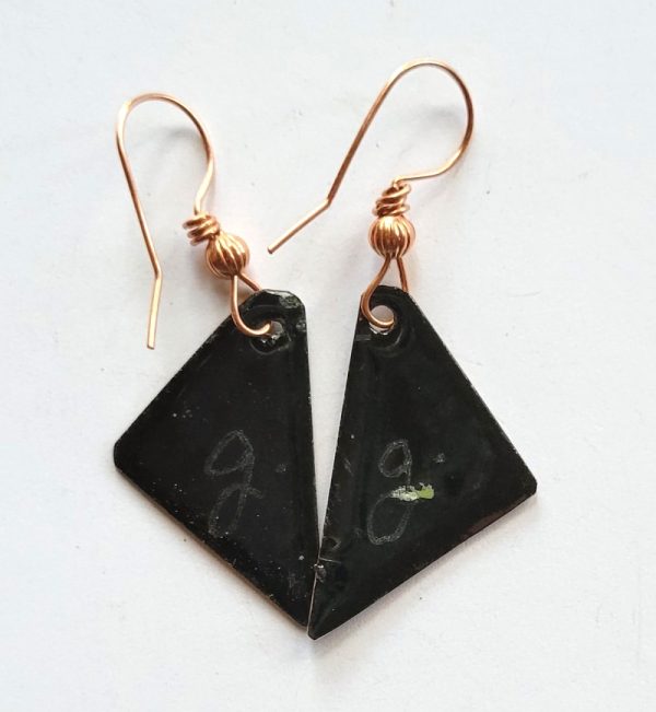 Product Image and Link for Green Butterfly Wing Earrings