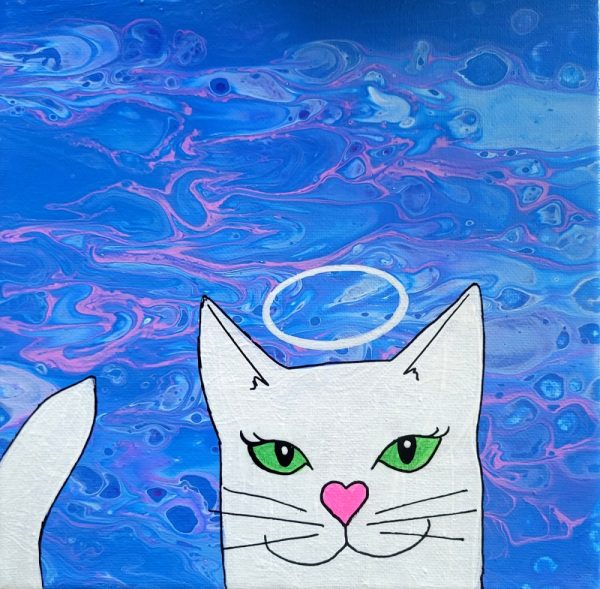 Product Image and Link for Halo Kitty Painting