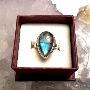 Product Image and Link for Blue Fire Labradorite Ring